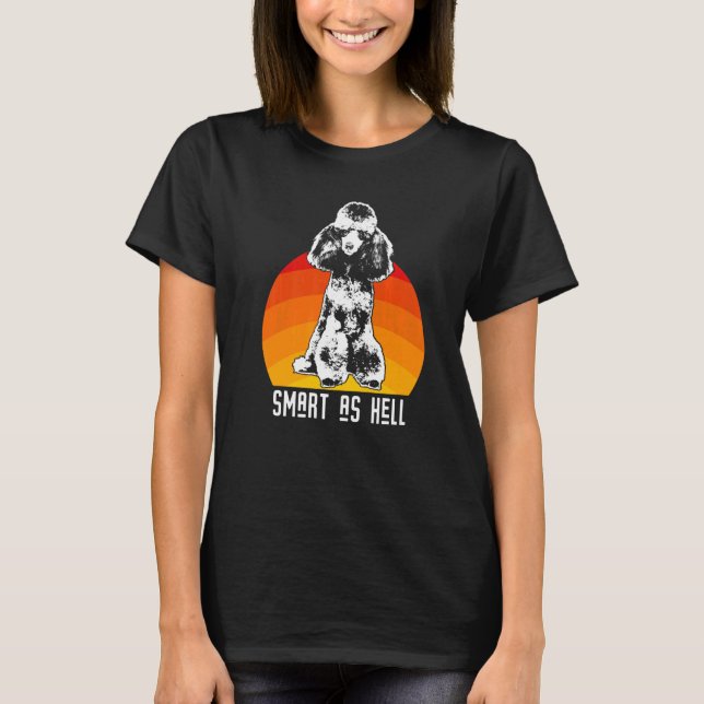 Pudel Hund aveln 33 T Shirt (Framsida)