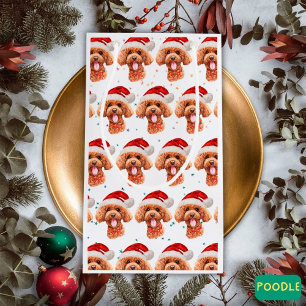 Pudel Hund aveln julstjärnor