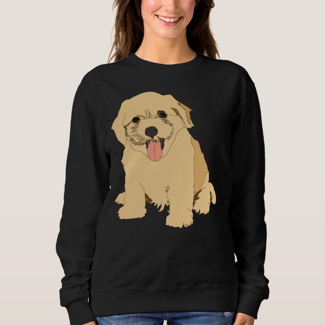 Pudel Hund Black Capulus T Shirt (Framsida)