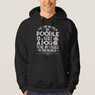 Pudel hund hoodie