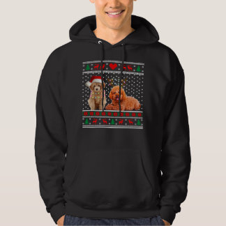 Pudel Hund Hund Light Ugly Sweater 30 Hoodie