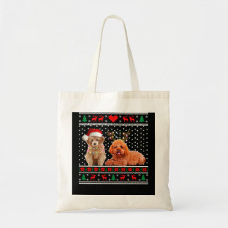 Pudel Hund Hund Light Ugly Sweater 30 Tygkasse