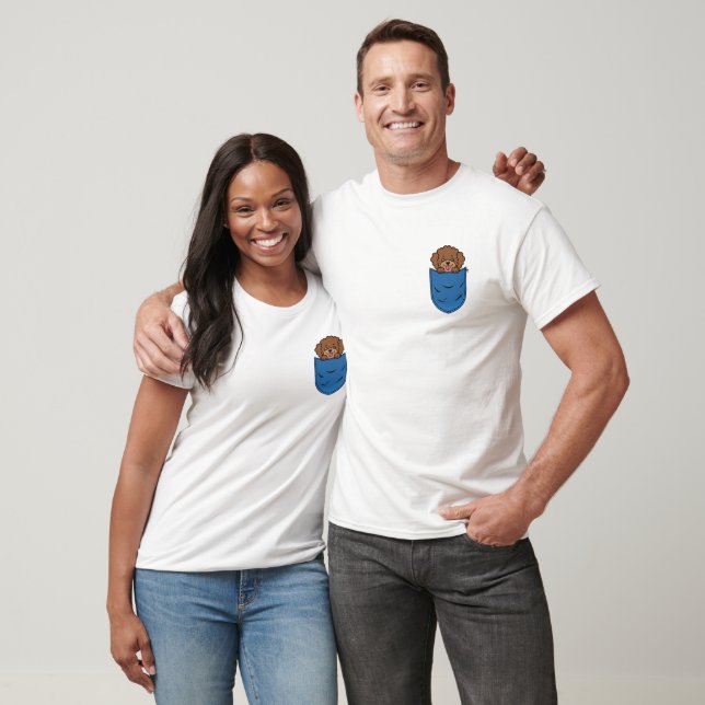 Pudel Hund i dockan T-Shirt (Unisex)