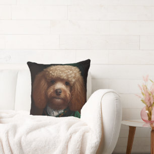 Pudel Hund i St. Patrick Dress Kudde