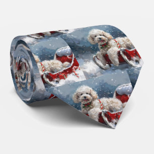 Pudel Hund Jul Festiv Slips