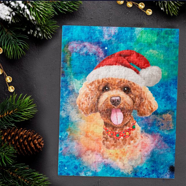 Pudel, Hund, jul Pussel (Skapare uppladdad)