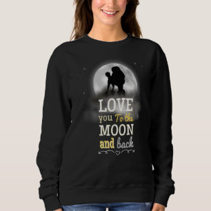 Pudel Hund Kärlek till Måne T Shirt
