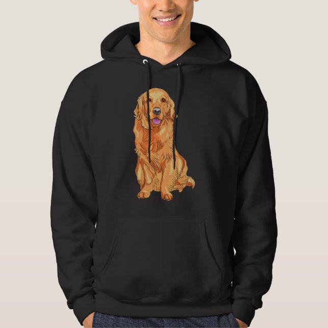 Pudel Hund Mamma Hoodie (Framsida)