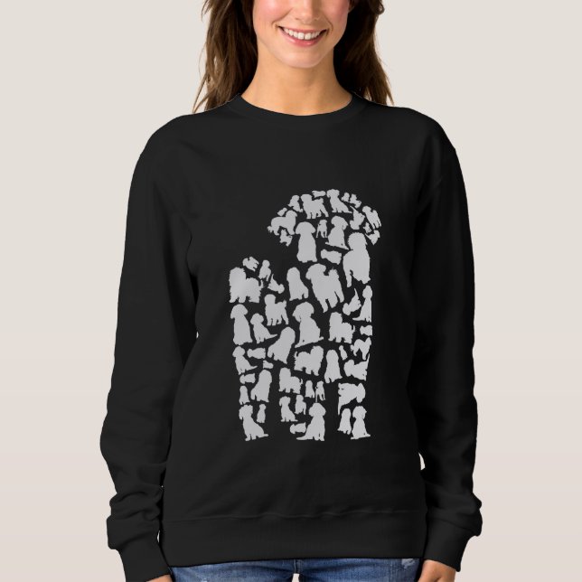 Pudel Hund Mamma Pudel Pappa T Shirt (Framsida)