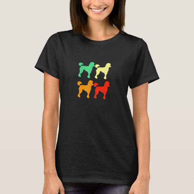 Pudel Hund miniatyr Leksak T Shirt (Framsida)