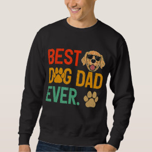 Pudel Hund Pappa någonsin Pudel Pappa Fars dag Lång Ärmad Tröja