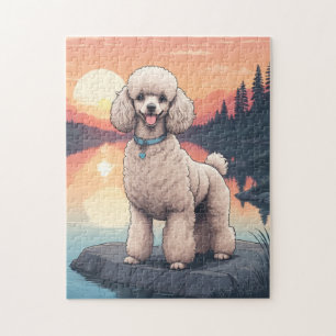 Pudel hund pussel