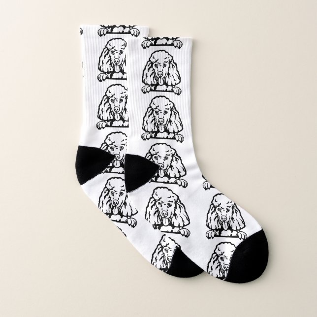 Pudel hund sockor strumpor (Par)