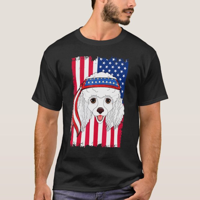 Pudel Hund T Shirt (Framsida)