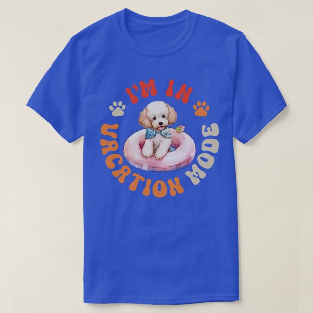 Pudel Hund T Shirt (Design framsida)