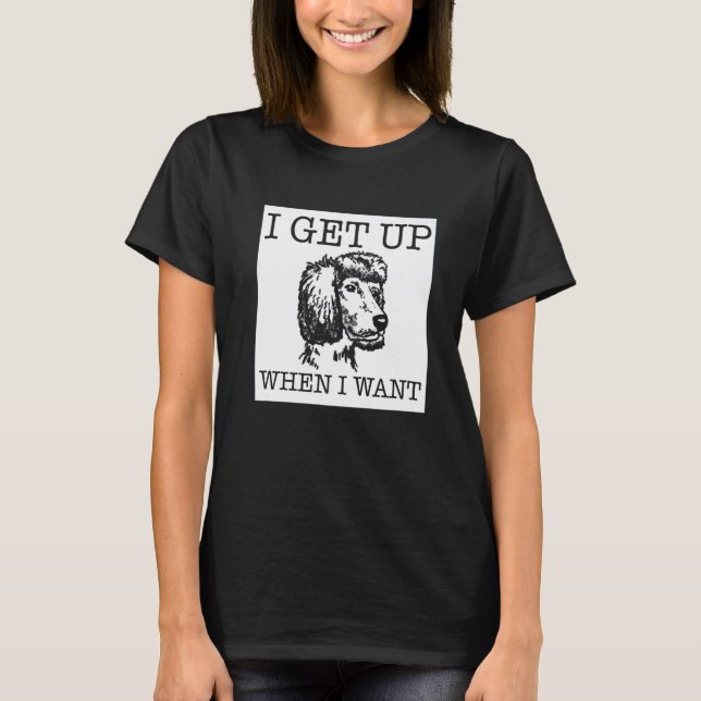 Pudel hund t shirt (Framsida)