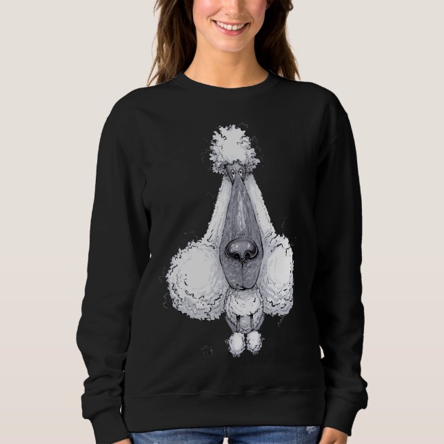Pudel Hund T Shirt (Framsida)