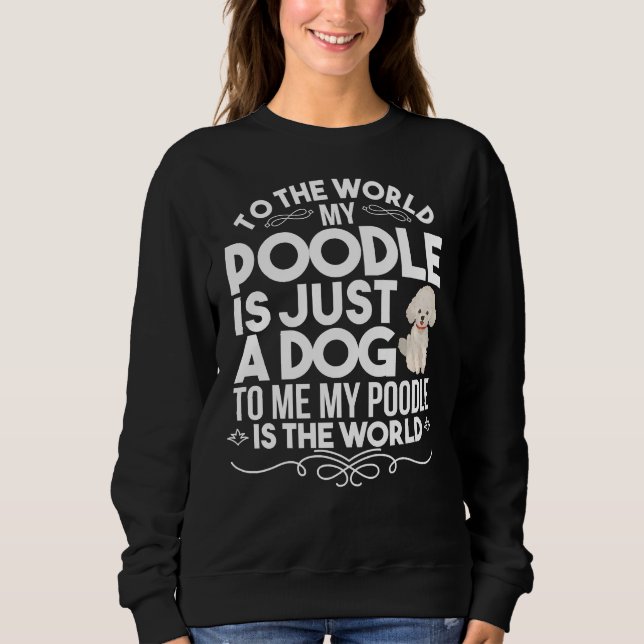 Pudel hund t shirt (Framsida)