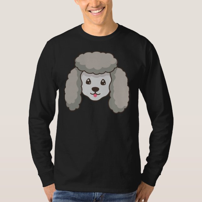 Pudel Hund T Shirt (Framsida)