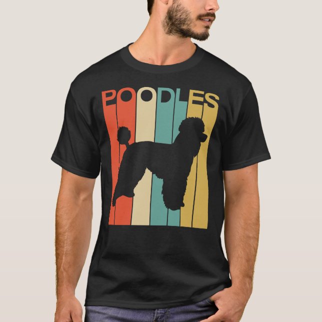 Pudel Hund T Shirt (Framsida)