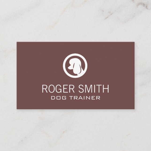 Pudel | Hund Trainer | Djurtjänster Visitkort (Framsida)