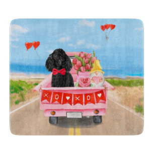 Pudel Hund Valentindagen Lastbil Hearts