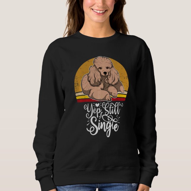Pudel Hund Vintage 12 T Shirt (Framsida)