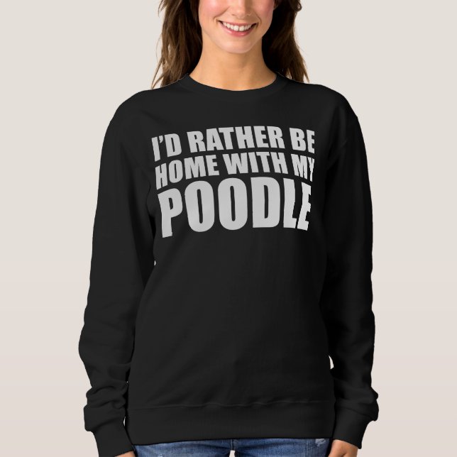 Pudel Hundägare T Shirt (Framsida)
