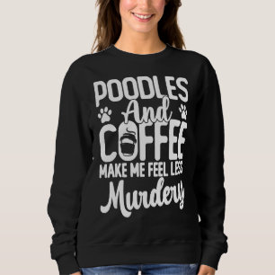 Pudel Hundar och kaffekort Pudel Hund Mamma T Shirt