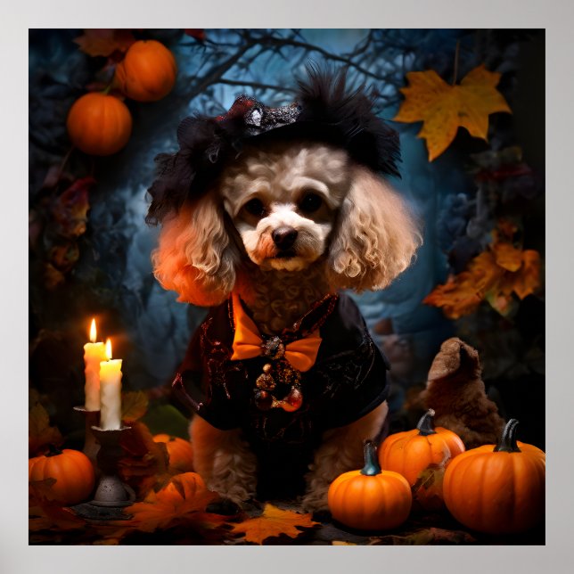 PUDEL i HALLOWEEN FEST Poster (Framsidan)