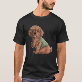 Pudel I Kärlek Mamma Tattoo Hund tröja Funny Mor D