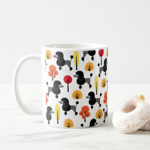 Pudel i parken kaffemugg