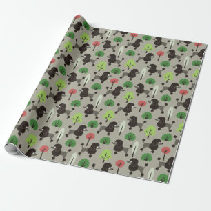 Pudel i parken Wrapping Papper Presentpapper