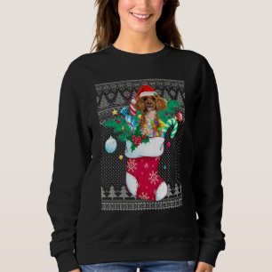 Pudel i Sock Funny jul Ugly Pajama Julafton SA T Shirt