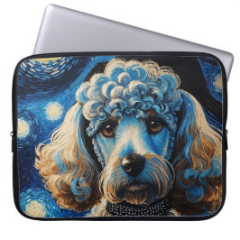 Pudel i Starry Night Laptop Fodral
