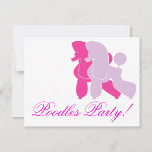 Pudel in Rosa rosa