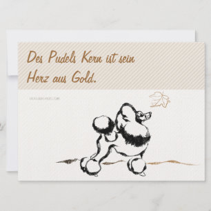 Pudel inbjudningar