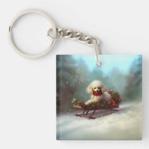 Pudel jul i snö
