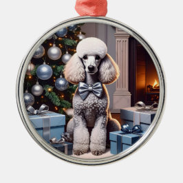 Pudel jul julgransprydnad metall