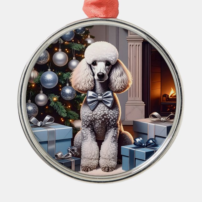Pudel jul julgransprydnad metall (Framsidan)