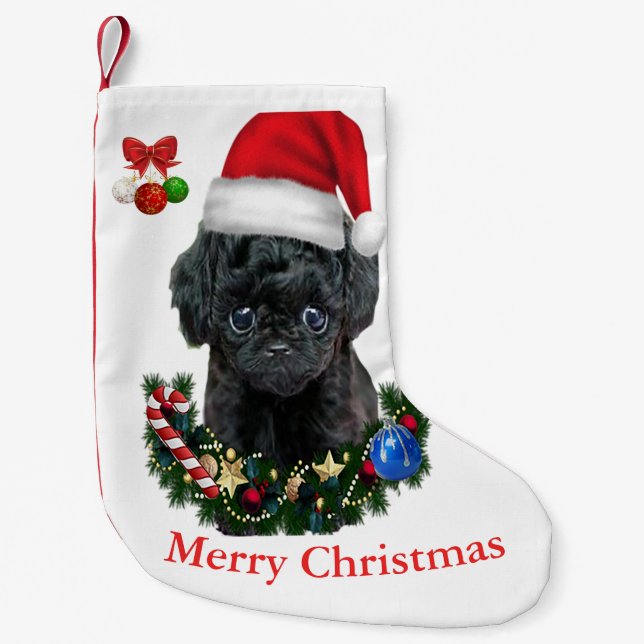 Pudel jul liten julstrumpa (Framsidan)
