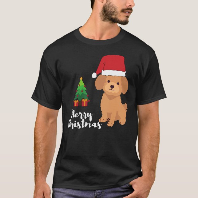 Pudel jul t shirt (Framsida)