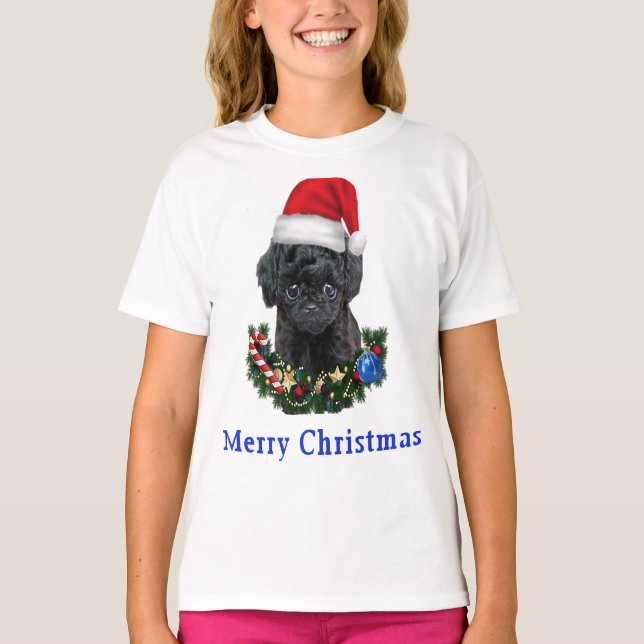 Pudel jul T-Shirt (Framsida)