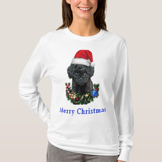 Pudel jul t shirt (Framsida)