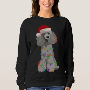 Pudel-julen Ljus Julafton Hund älskare T Shirt