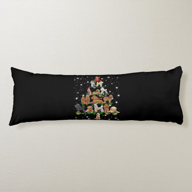 Pudel Julgran som omfattas av Flashlight Kroppskudde (Framsidan)