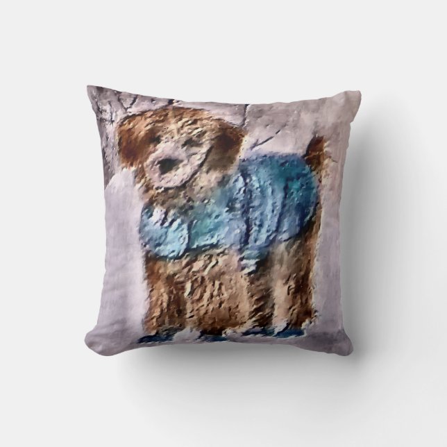 Pudel julkonst kudde (Framsida)