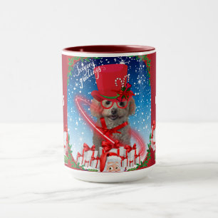 Pudel-julsäsongen Hälsning-kaffet Mugg