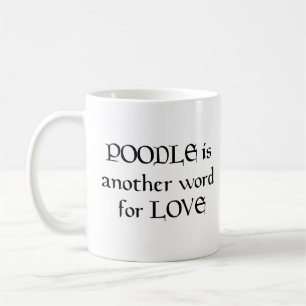Pudel kärlek kaffemugg