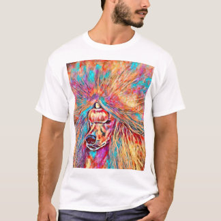Pudel kontinental Huvud T Shirt